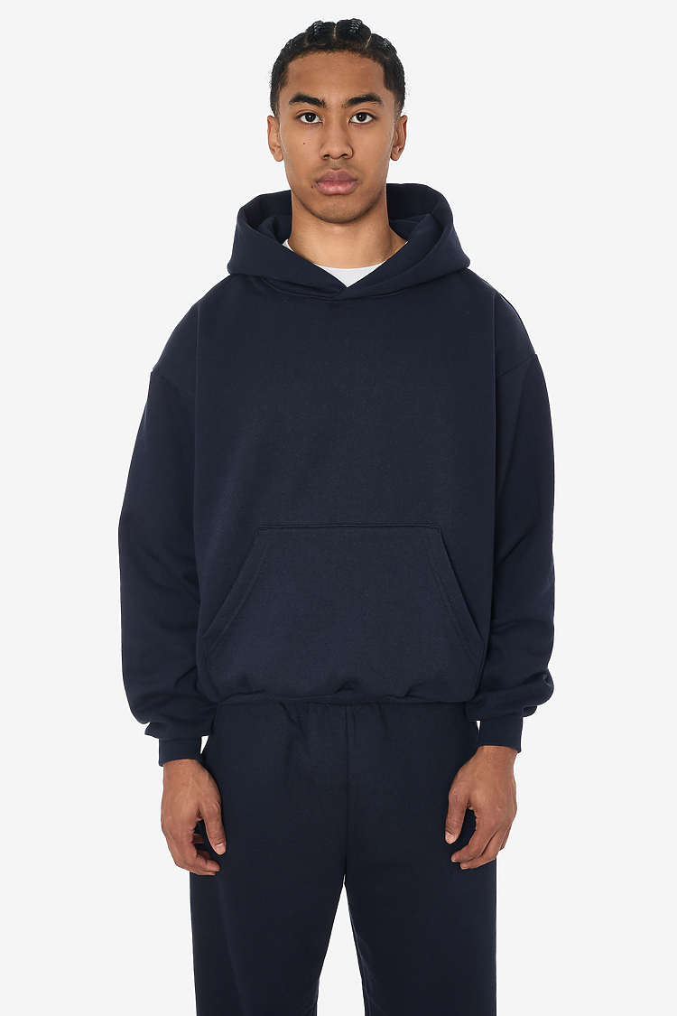 10oz Fleece Wide Hoodie Navy